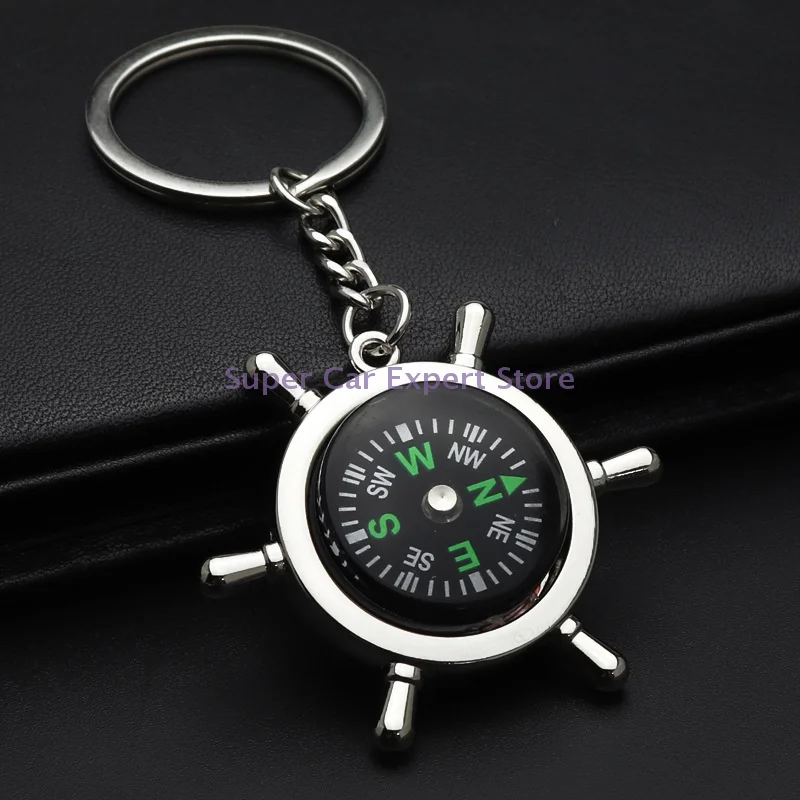 

Wild Compass Keychain Mini Compass Tool Carabiner Keyring Riding Equipment Accessories Key Chain Pocket Compass Emergency