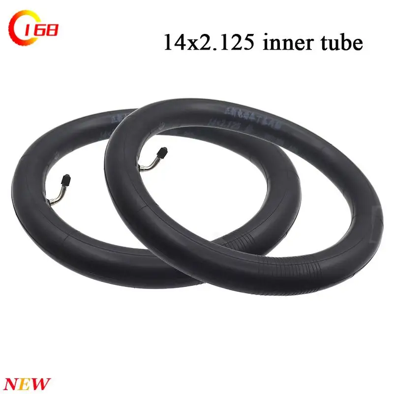 1/2/5/10pcs 14X2.125 inner tube, mountain bike, electric bicycle thickened and durable tire inner tube