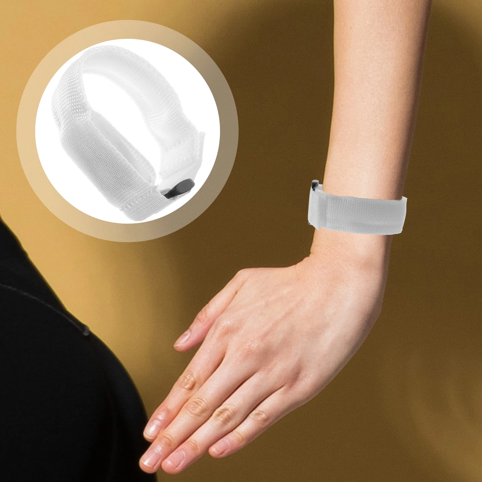 عصابة معصم خفيفة متوهجة LED لتشغيل أساور المعصم الوامضة المتوهجة #6