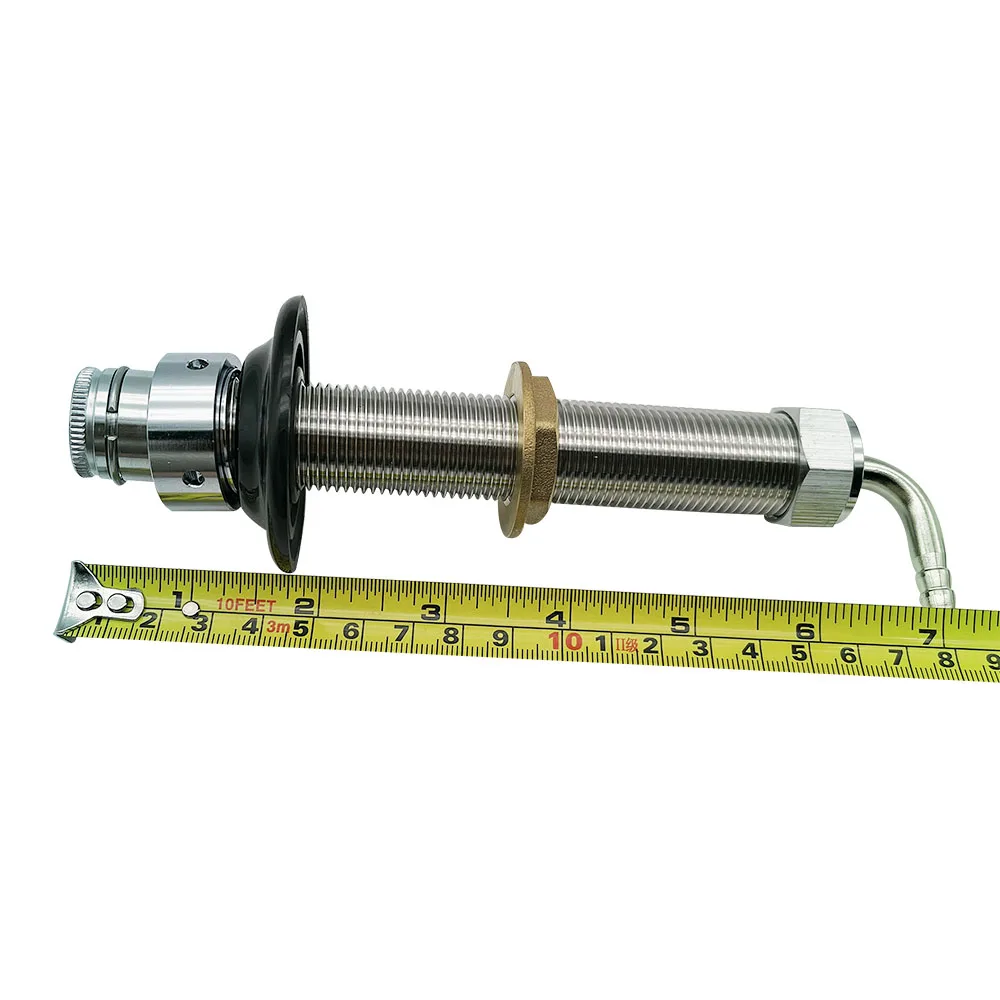 KegLand Nukatap Beer Tap Brewing Faucet Long Shank 150mm Stainless Steel  Barb Tail 5/8 Hex Nut & EPDM Washer