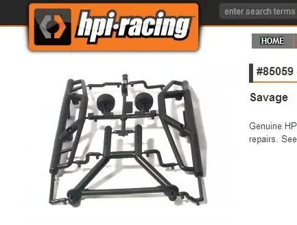 NEW HPI Savage Flux/ XL/ 4.6 Bumper Set/Long Body Mount Set 85059