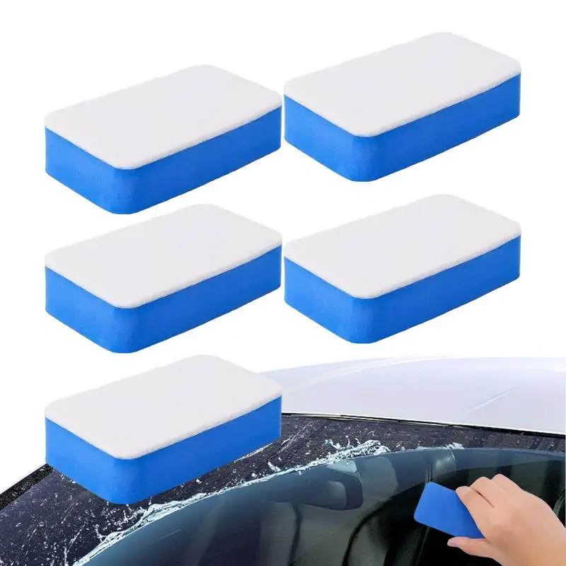 

5pcs Car Sponge Wipe Scrub The Car To Remove Oil Film Wipe The Glass Clean Countertops For Dish Washing Kitchen Bathroom Office