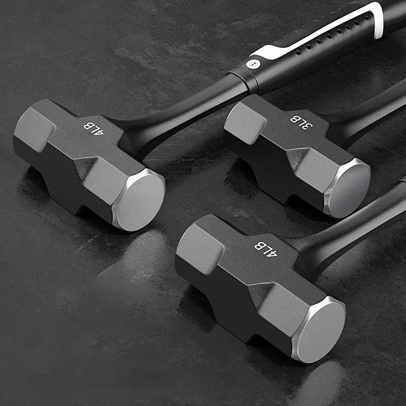 عالية الكربون الصلب المطرقة رئيس المهنية كهربائي النجارة اكسسوارات العمل أدوات يدوية متعددة الوظائف مطرقة مثمنة