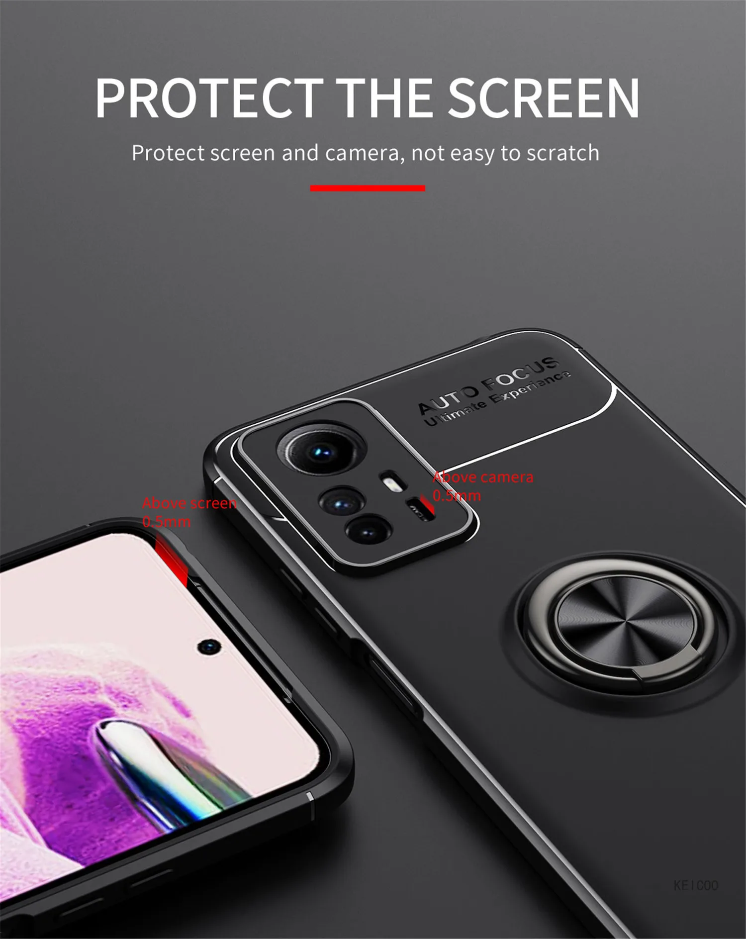 Simplicity Non-slip SIlicone Case for Xiaomi Redmi Note 12S Note12S 12 Pro Plus A1 Plus 2303CRA44A Fundas Anti-fall Back Cover