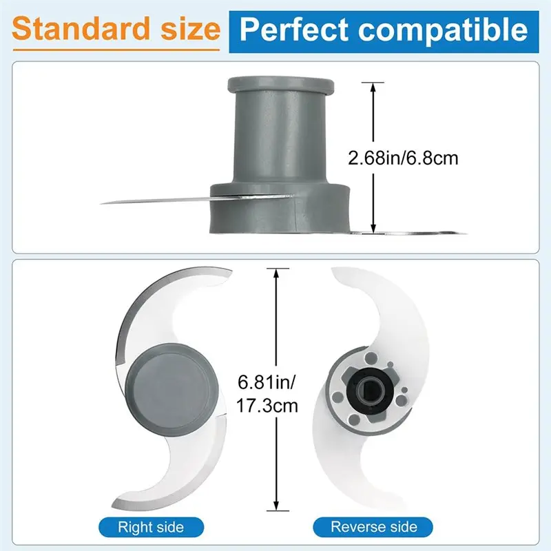 [NEW!A65Z】 Replacement S Smooth Blade Assembly(27055) For Robot Coupe R2, R2N R2B, R2U Commercial Food Processor,S Blade