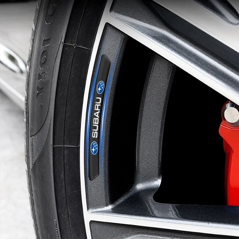 4 قطعة سيارة معدنية محور عجلات حافة الإطارات أعواد تزيين اكسسوارات السيارات لسوبارو ليجاسي فورستر Outback رالي WRX WRC امبريزا #6