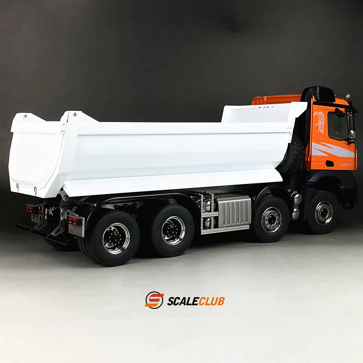 Scaleclub Model 1/14 For Mercedes-Benz 8x8 Mud Head One-Way Dump Muck Truck RTR For Tamiya  Rc Trailer Tipper