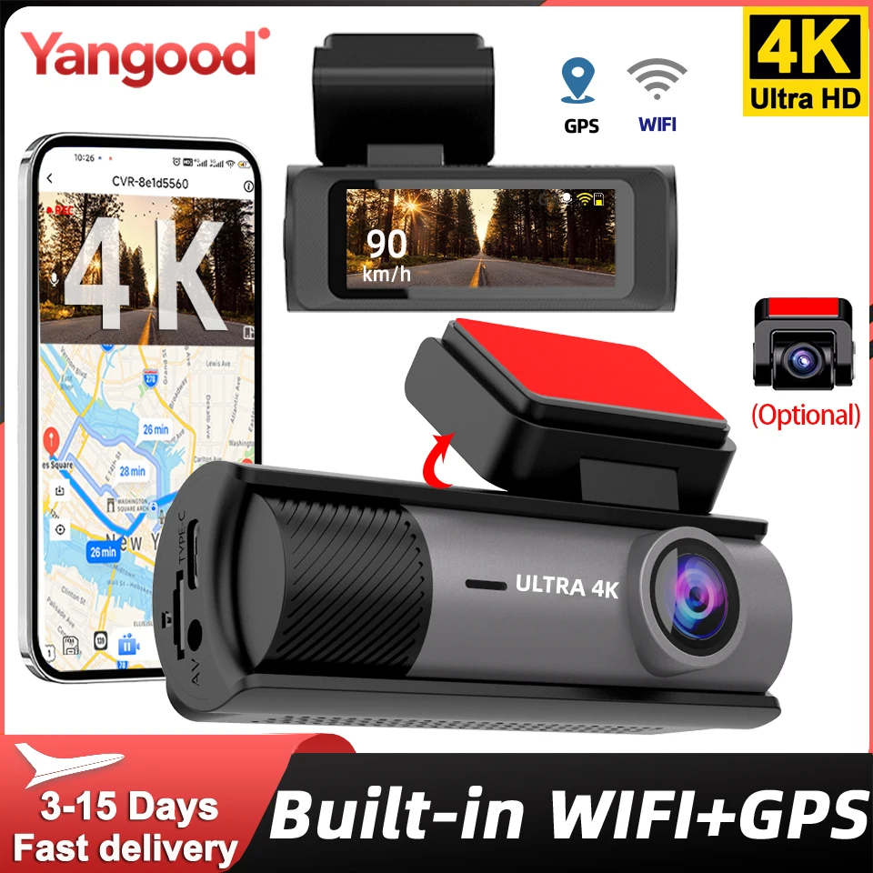 Dash Cam 4K Sony Starvis - Cámara para Auto Yangood 4K con