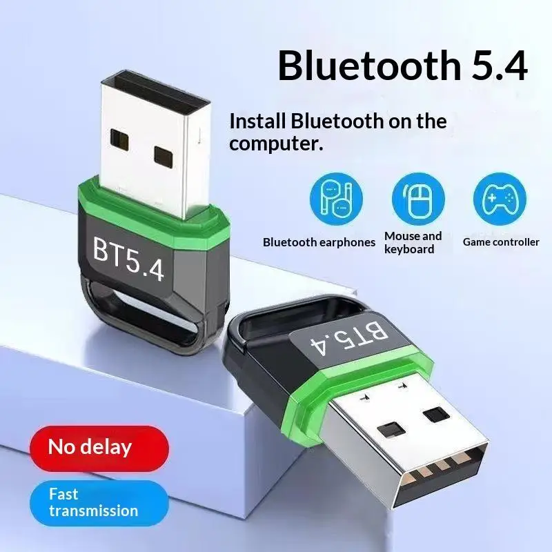 USB 5.4 Bluetooth Adapter For PC, Wireless USB For Desktop Laptop Bluetooth Speaker Audio Connection