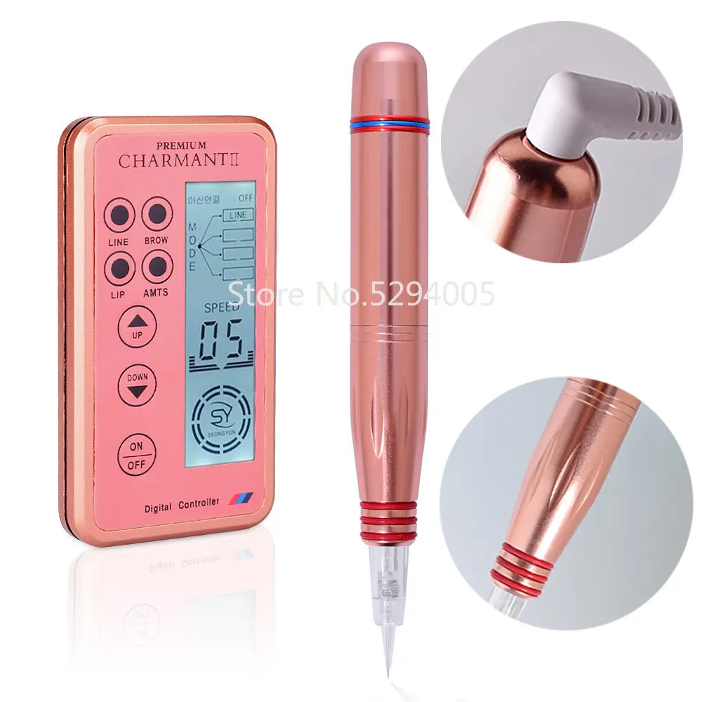 

Professional Embroidery Eyebrow Charmant Tattoo Machine for MTS Permanent Eyebrow Lip Line Microblading Digital Machine Kits