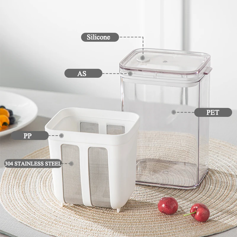 1100 مللي/1800 مللي فلتر الزبادي مصفاة الزبادي اليونانية الغذاء مصفاة تخزين الحاويات فصل مصل اللبن أدوات لوازم المطبخ