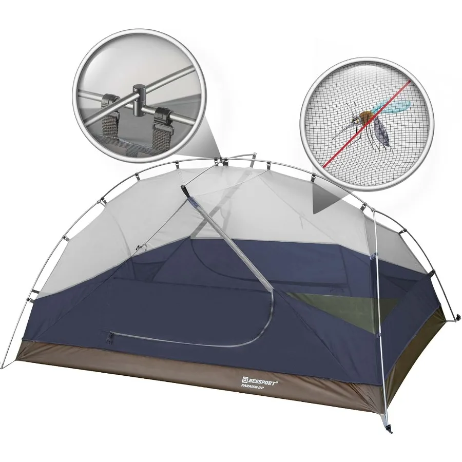 Tente de Camping pour 23 personnes, légère, imperméable, coupe-vent, deux portes, installation facile, Double couche, pour l'extérieur
