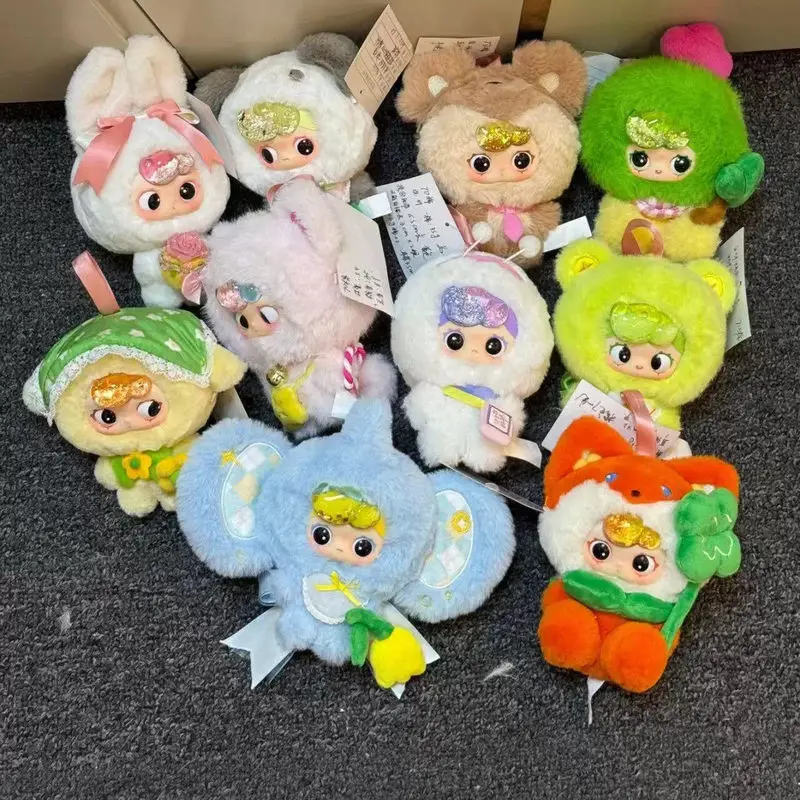 

Babythree Blind Box OO Cub Spring Flower Fortune Plush Vinyl Doll Bag Charms Collectible Toy Girls Holiday Birthday Gift