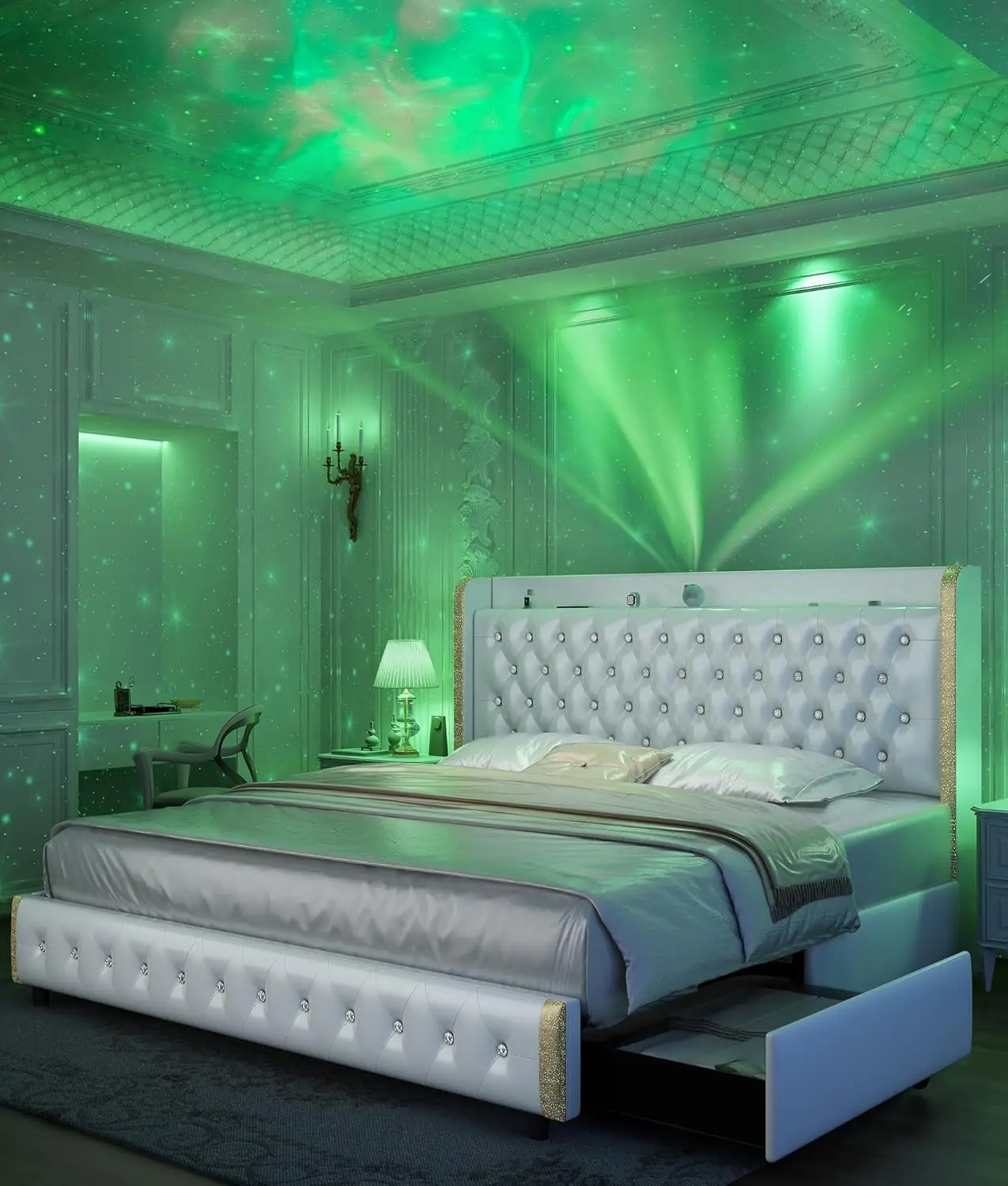 Led Bed Frame 4 Dra…