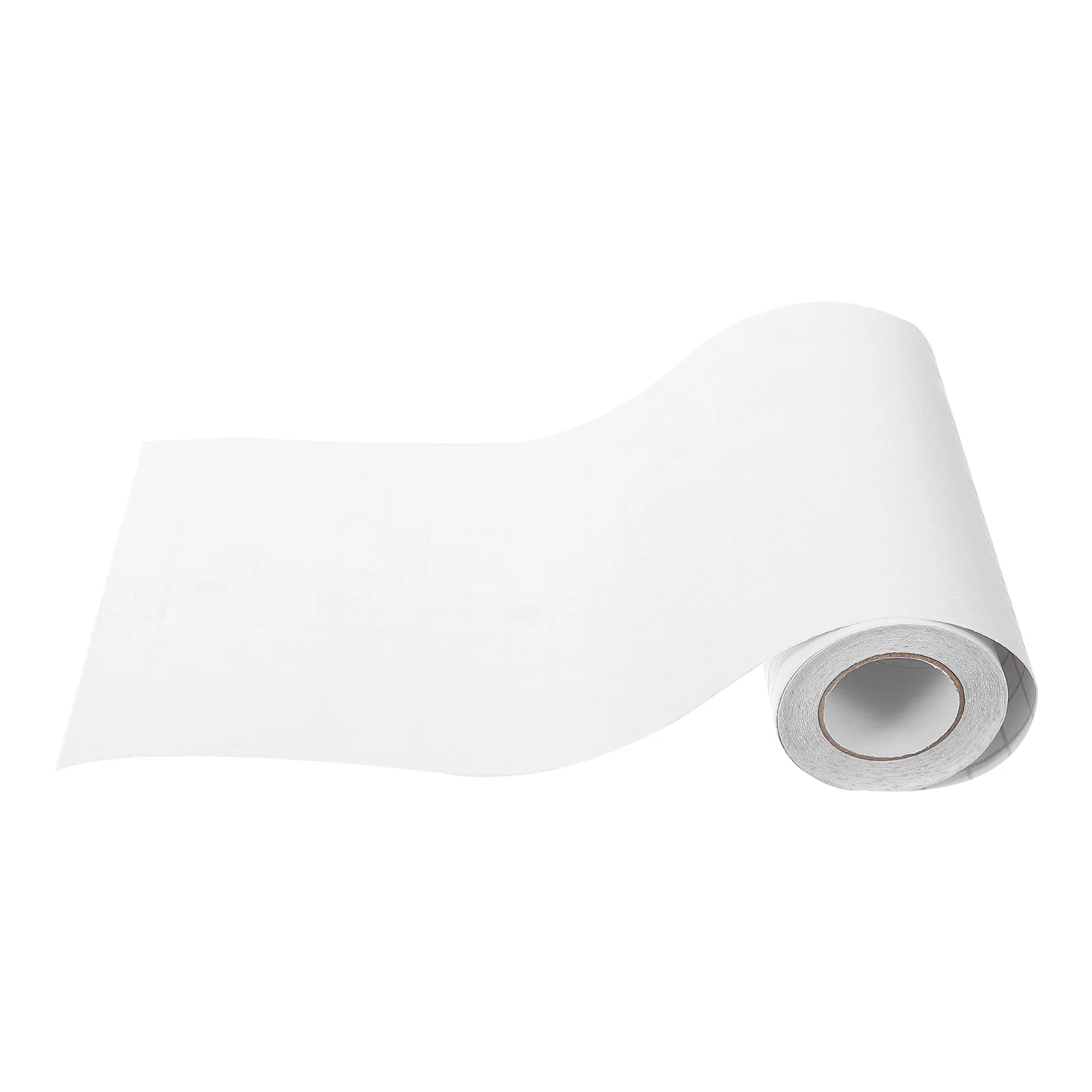 Stickers Self-adhesive Baseboard Corner Skirting Peel and Flexible Molding Trim White Plastic Wall