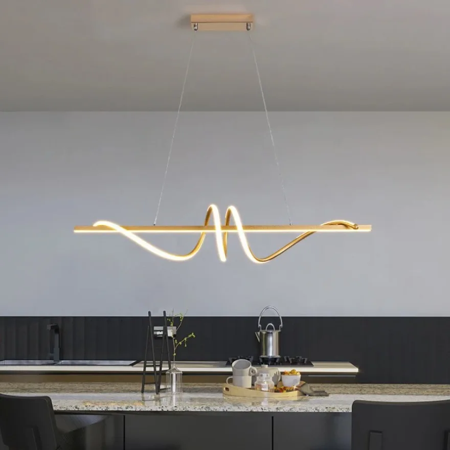LED Pendant Light Modern Creative Remote Dimming Dining Room Ceiling Pendant Light Living Room Counter Lobby Decoration Lighting