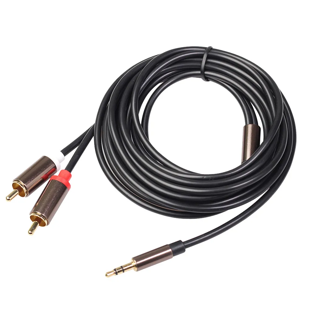 3M 3.5mm Male to Stereo Audio Cable Gold Plated Oxygen Free Copper Noise Shielding Slim Connector for Phone Tablet Laptop