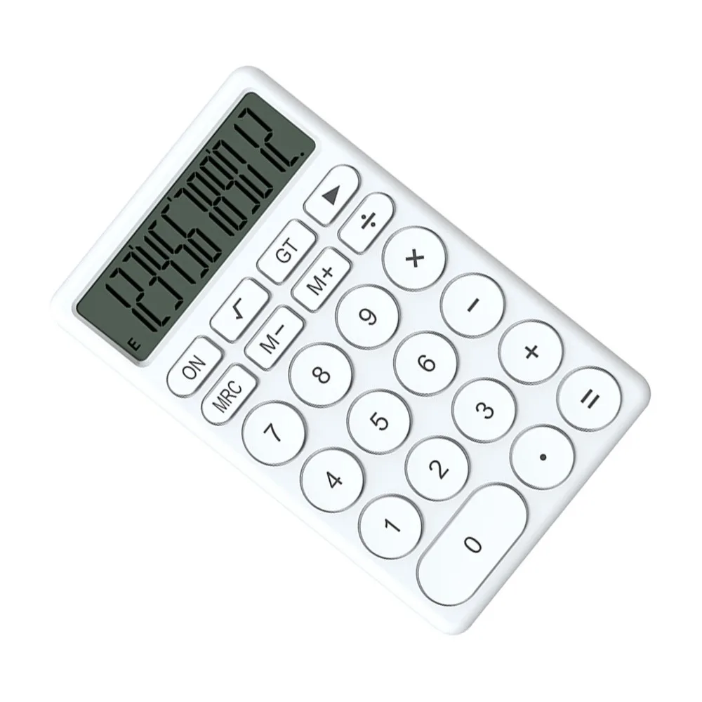 Large Screen Cartoon Calculator Portable Lightweight Pocket Calculator Compact Size Ergonomic Shape Multi-function Calculator