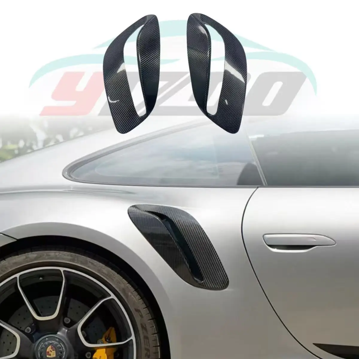 Carbon fiber rear fender trend for Porsche 911 Turbo S 992.1 retrofit