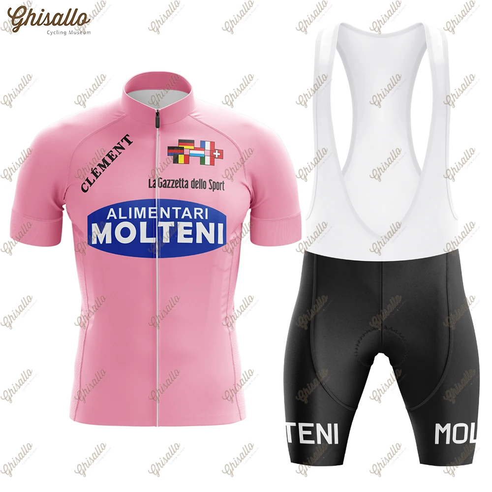 Pink Ria Team Cycling Jersey Set for Men Road Bike Equipment, Cycling Shirt Clothing Shorts, Downhill Quick Dry Clothes, Aerobic