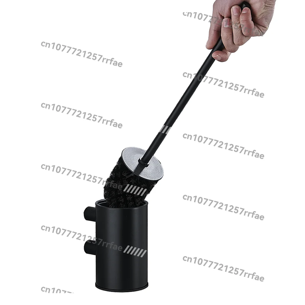

Modern Matte Black 304 Stainless Steel Toilet Brush Holder Wall Mounted Bathroom Accessories Wall Toilet Brush