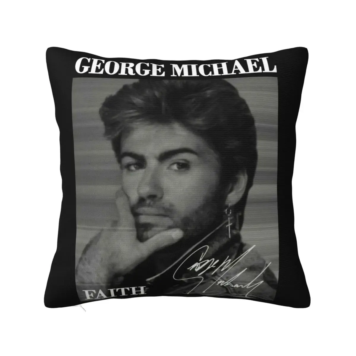 George Michael Album Faith S'3Xl Men And Women Wham Design Customized Aesthetic Personality Pillow Case