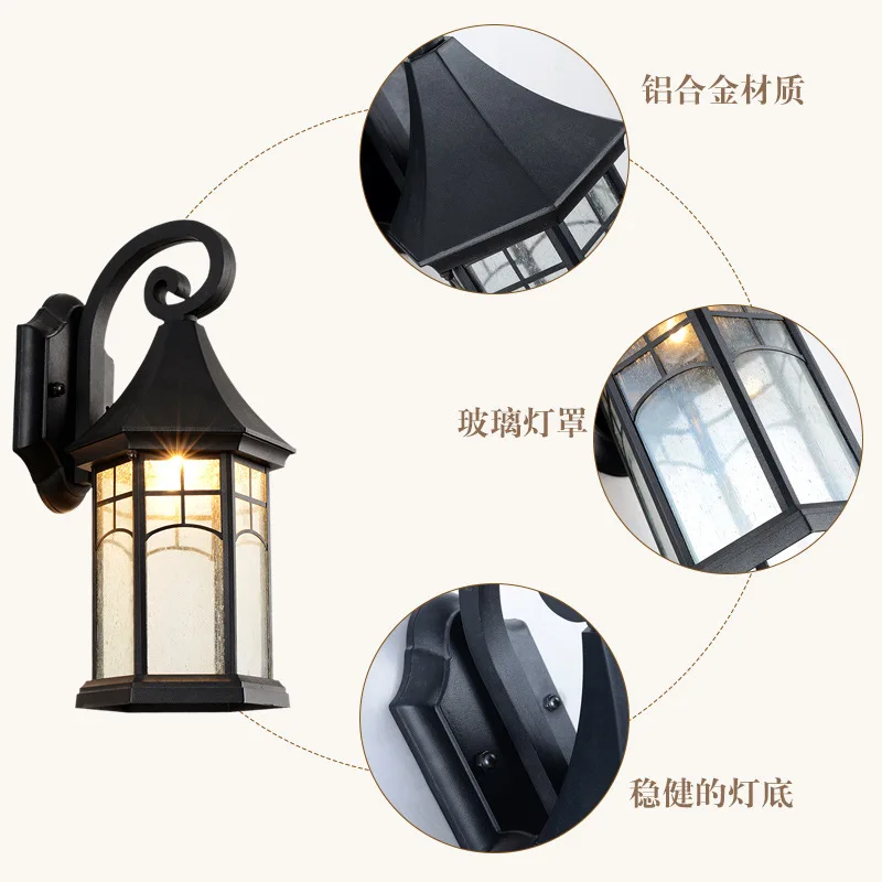 Outdoor Light Waterproof Balcony Outdoor Courtyard Corridor Garden Villa Led Wall Light