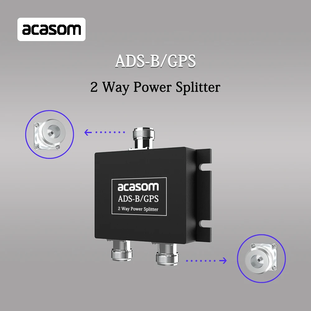 N Type1090MHz 1575MHz 2 Way Splitter ADS-B / GPS 1x N-Stecker / 2x N-Buchse  GPS/GLONASS/Galileo/BeiDou