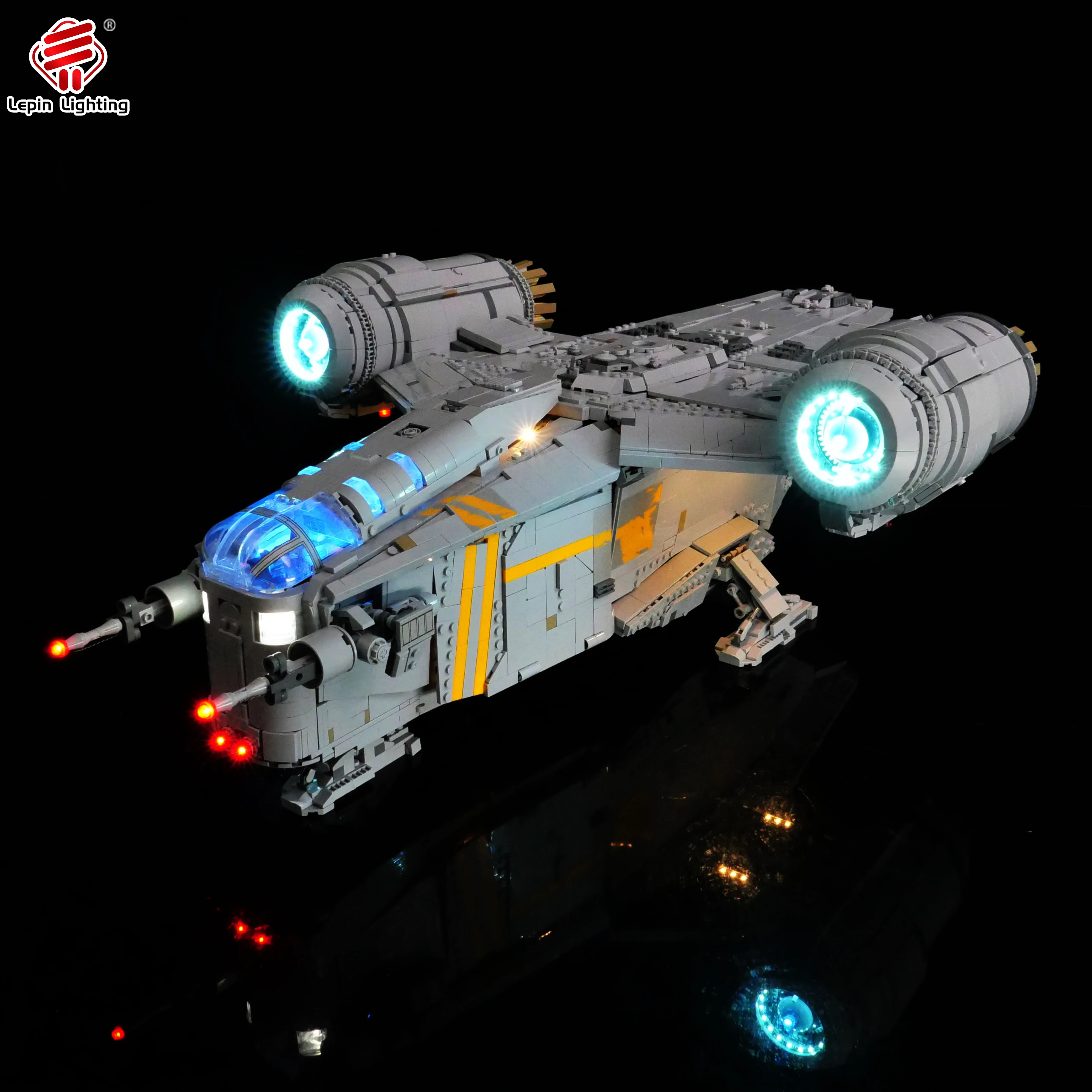 Kit de iluminación LED Compatible con 75331, modelo de bloques de construcción de nave espacial de ciencia ficción, juego de luces decorativas (solo luces)