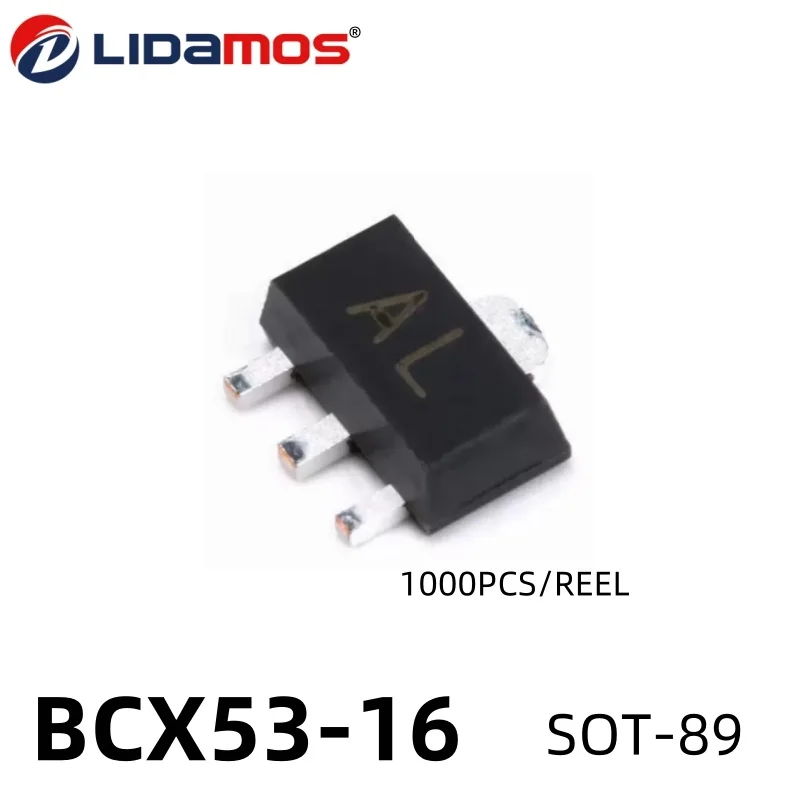 1000PCS BCX53-16 Mark AL SOT89-3L SMD Switching Transistor BCX53 NPN Triode Electronic Circuit Components