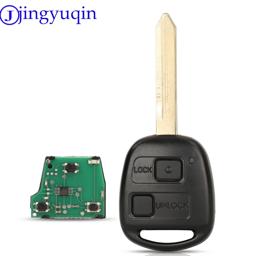 

jingyuqin 8907105010 433.92MHz 4C Chip Remote Car Key For Toyota Avensis 2003-2008 Yaris 2010 2011 TOY43 P/N:89071-05010