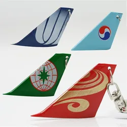 International Airlines Aircraft Tail Keychain Civil Aviation Crew Recommended Keyring Gifts