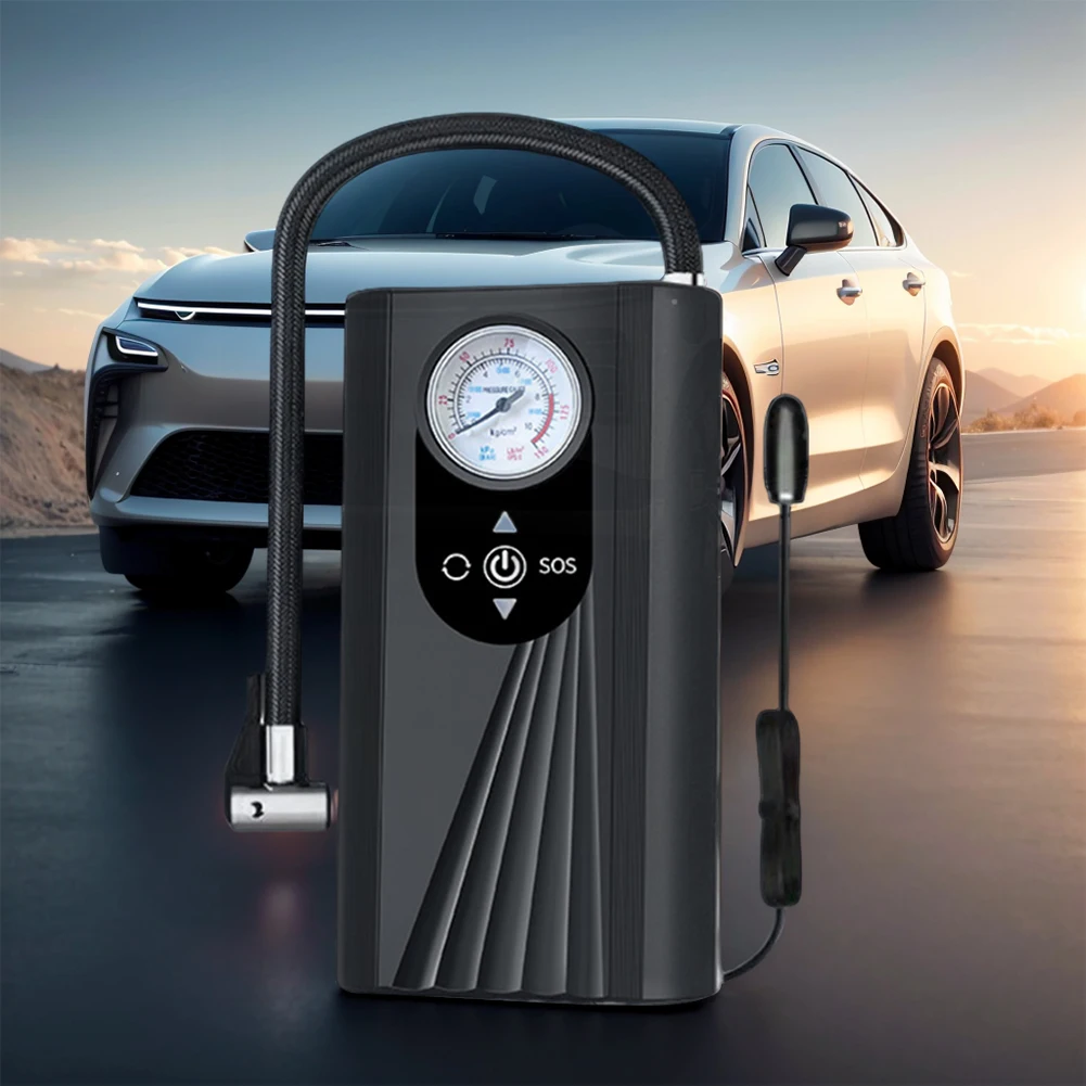 Wireless Electric Tire Inflator Rechargeable 150PSI Car Tire Inflatable Pump High Precision Portable Air Pump for Auto Motorbike