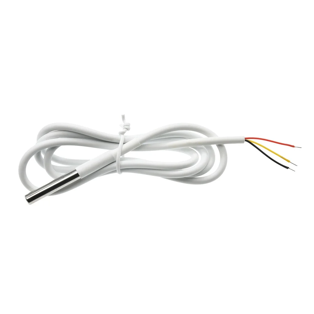GX18B20H Waterproof Stainless Steel Temperature Sensor Probe 1 Wire For Arduino DIY Electronics Monitoring Tool