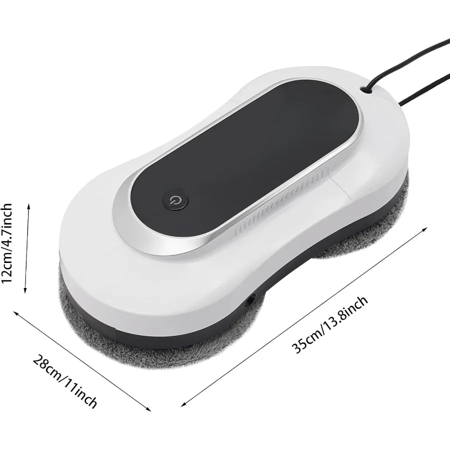 Elektrisch raamreinigingsgereedschap met afstandsbediening: slimme dubbele waternevelglasreinigingsrobot met 3200 Pa sterke zuigkracht I