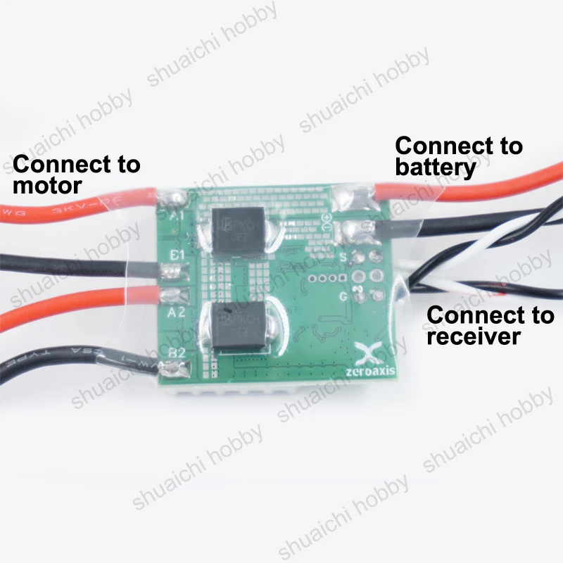 1PCS 2-6S 30A Bidirectional Dual-channel Brushed ESC with PWM Input Support Tank Mixing Control Mode for RC Tracked Vehicle/Boat