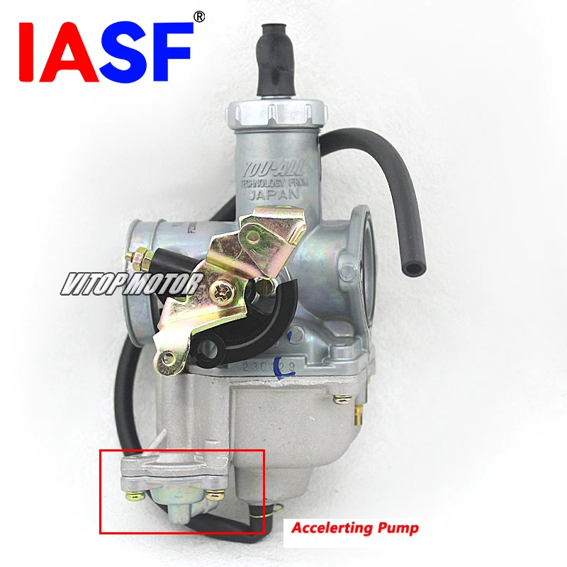 For Keihin ABM IRBIS TTR 250 Honda CG125 200cc 250cc Aluminium PZ30 30mm Carburetor Accelerating Pump Racing Carburador