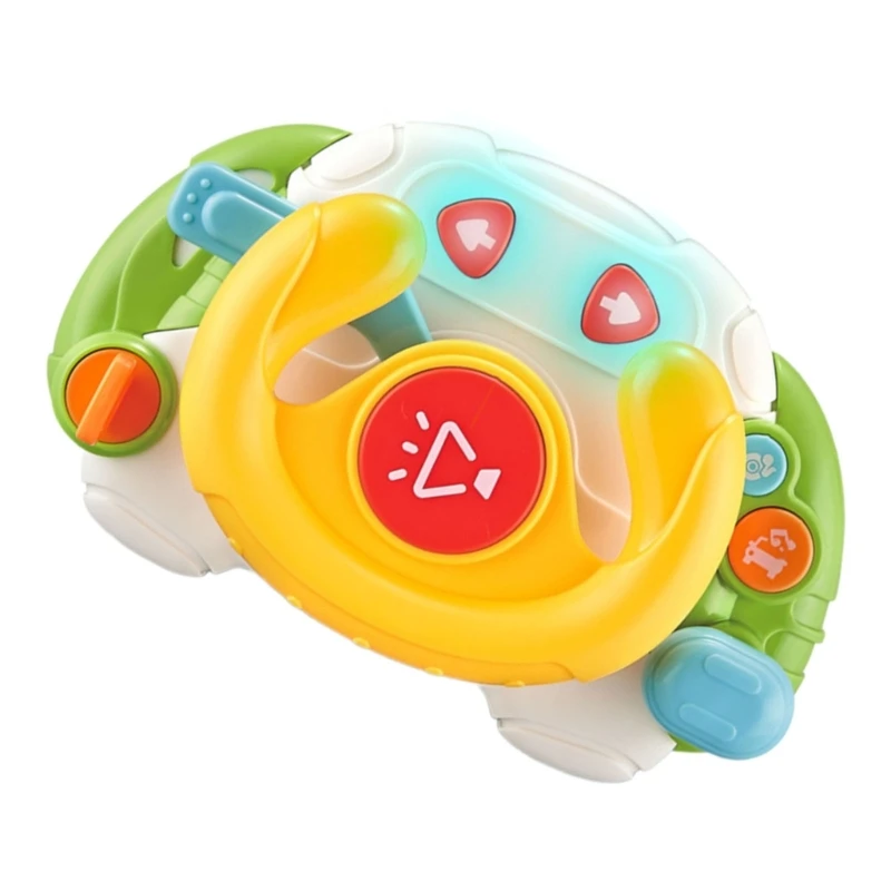 Interactive Steering Wheel Toy with Music and Lights, Sensory and Motor Skills Development For Toddlers 1 3 Years