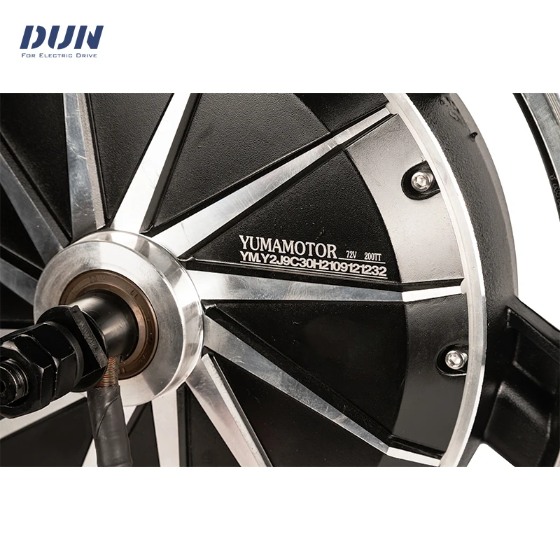 YM14 * 1.6 بوصة V1 2000W 72V 70KMH 35H 48V 60V 72V مكبح قرصي في محور العجلة المحرك