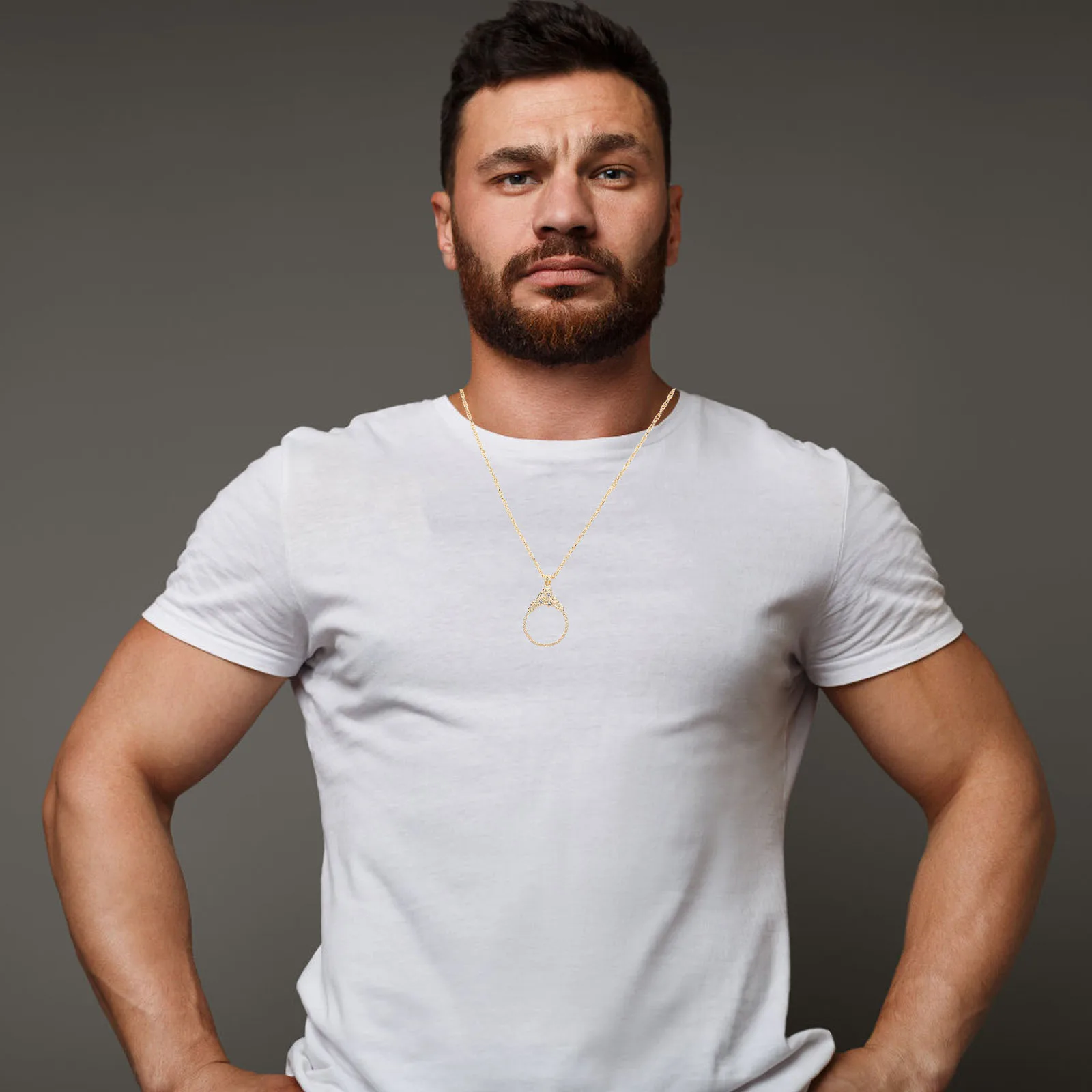 

Magnifier Necklace High-Definition Optical Lens Lightweight Portable Handsfree Reading Loupe For Books Newspapers