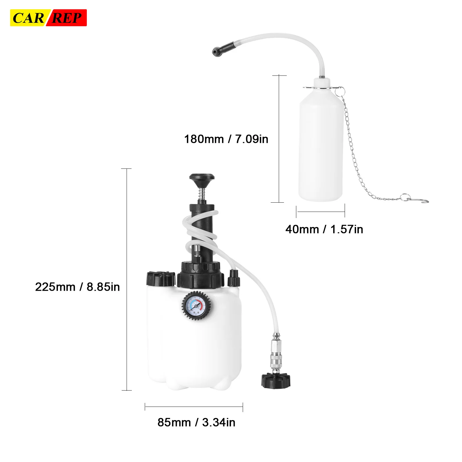 Portable Automotive Brake System Bleeding Tool Manual Operate Braking Fluid Machine Transmission With E20 Connector