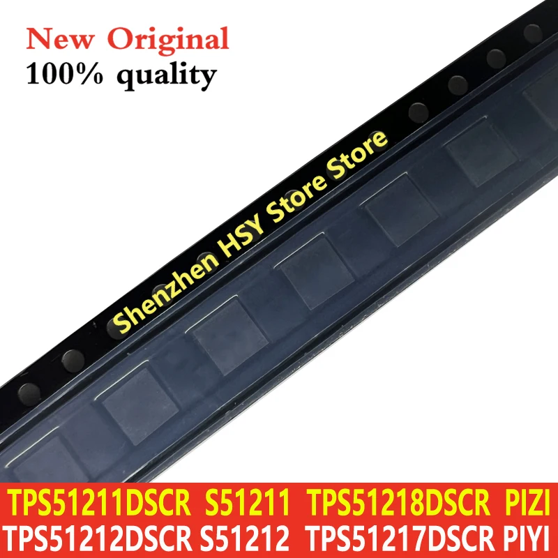 (5piece) TPS51217DSCR TPS51217 PIYI TPS51218DSCR TPS51218 PIZI TPS51211DSCR TPS51211 S51211 TPS51212DSCR TPS51212 S51212 QFN-10