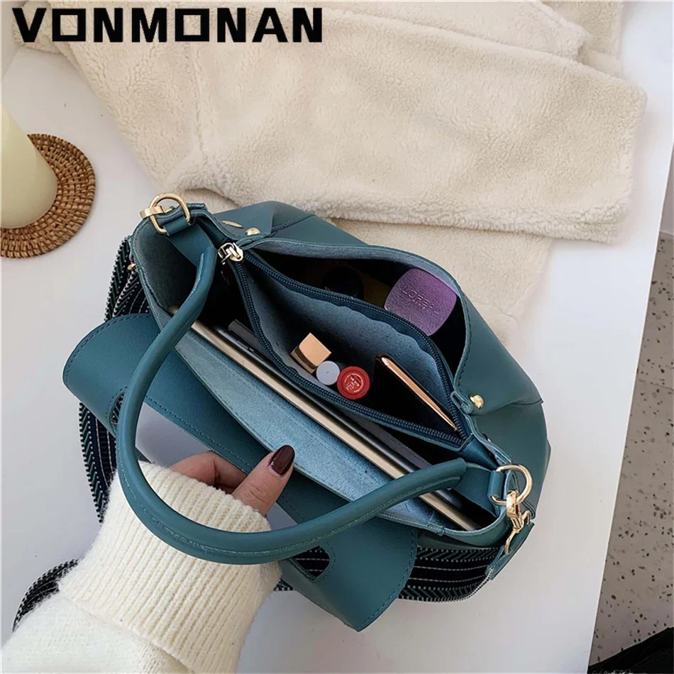 Fashion Simply PU Leather Crossbody Bag for Women 2024 Winter Solid Color Shoulder Messenger Bag Lady Chain Travel Small Handbag