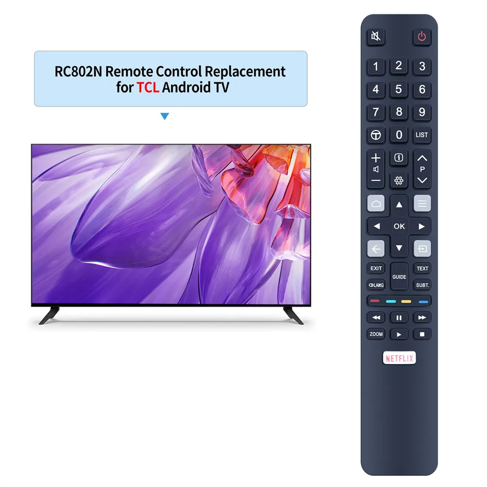 Immagine 3: RC802N YU14 Telecomando sostitutivo universale per Smart TV TCL Android TV 4K HDR UHD LCD LED