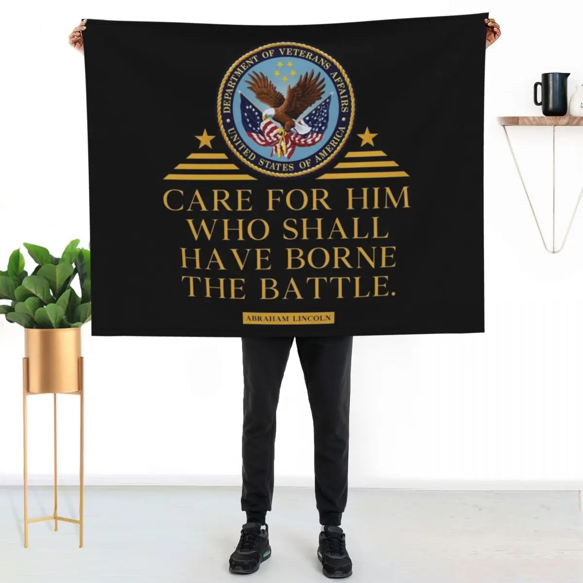 

Awesome Department of veterans affairs Gift Throw Blanket Stylish Warm Blanket for Living Room Bedroom