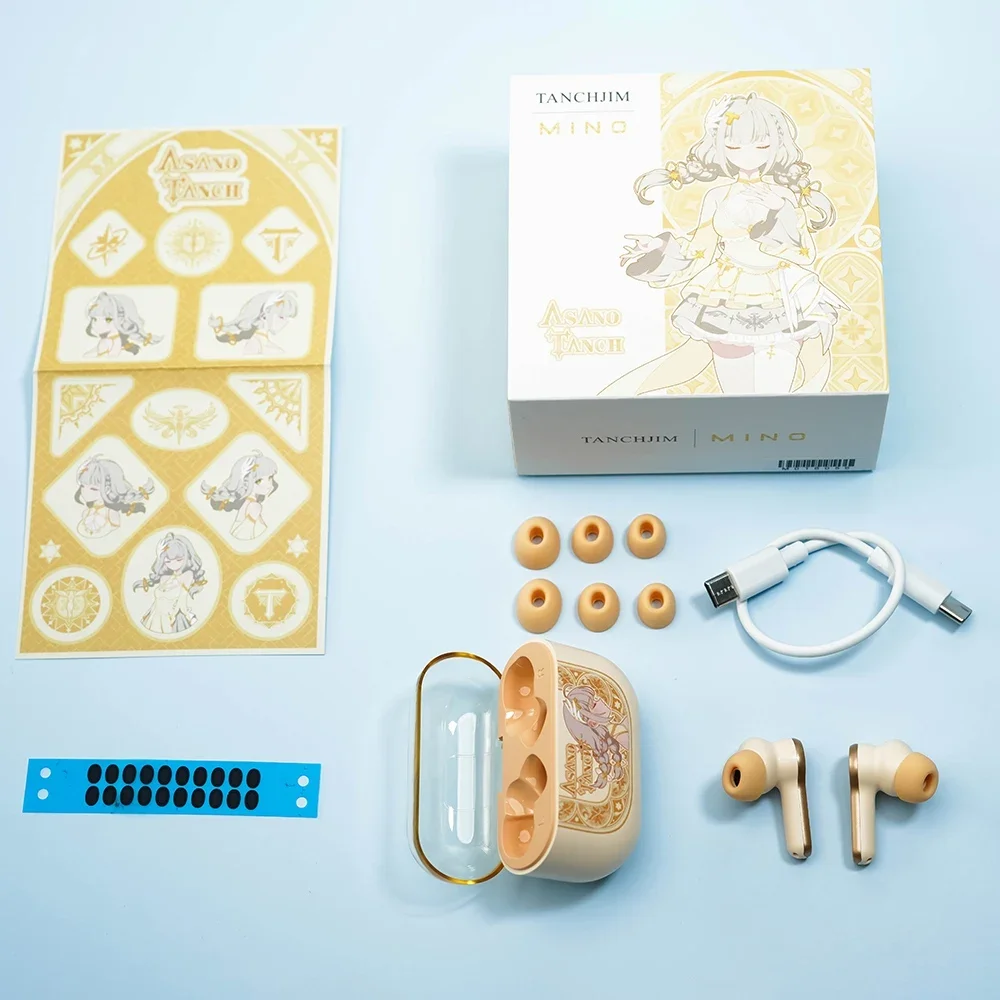 Tanchjim MINO Asano TWS Wireless Earphones 10mm Dynamic Driver Bluetooth 5.3 Earbuds Noise-Cancelling Smart Touch Controls