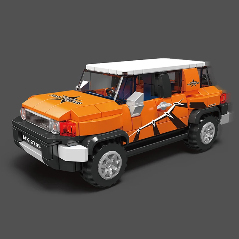 Racers Speed Champions MOC FJ Cruiser Jeep Sport Racing Car Model 414PCS Building Blocks Brick Puzzle Toys for Children Gift