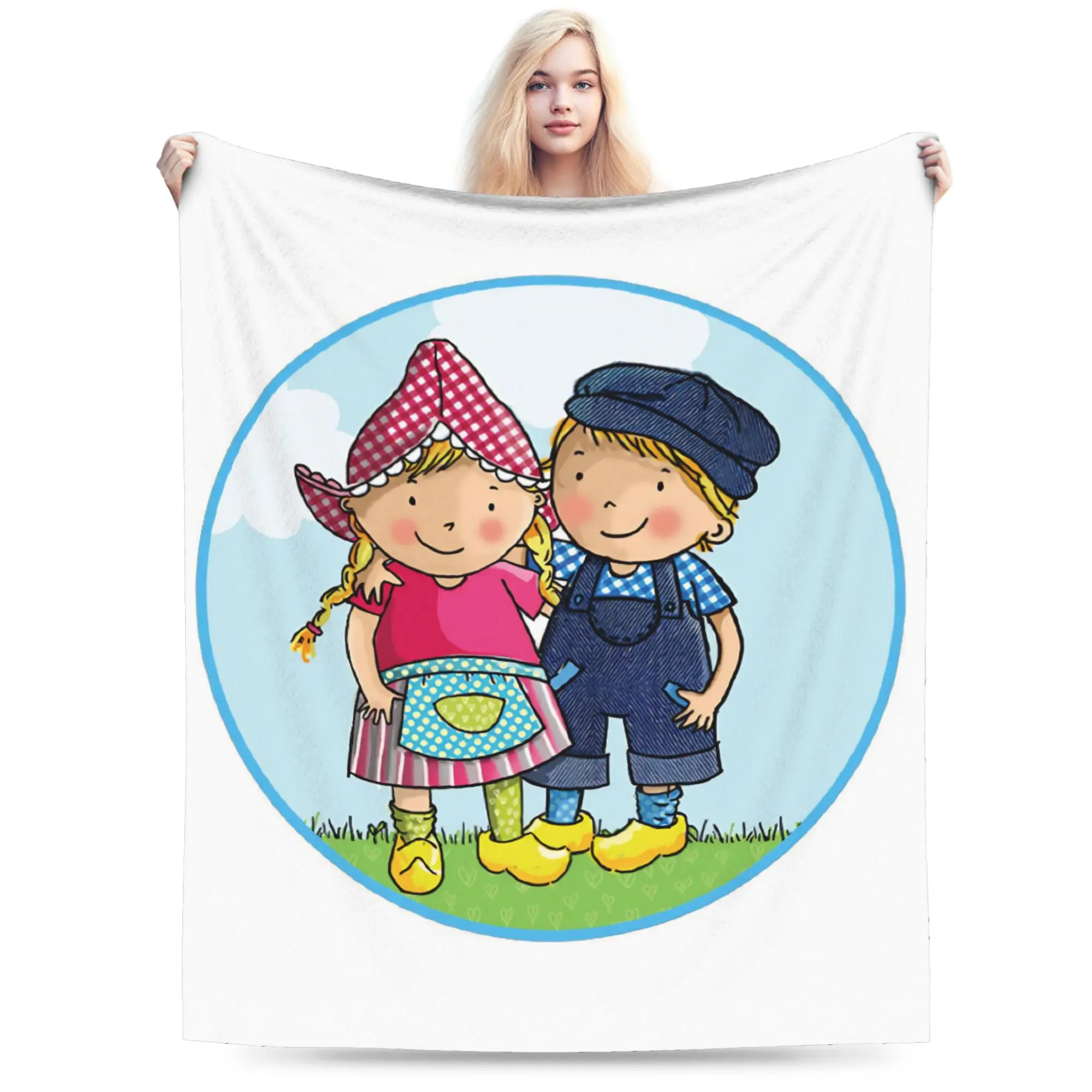 Super Soft Anime F-Fien & Teun Throw Blanket Premium Flannel Fleece Lightweight  Bed Blanket Warm Plush Blankets All Season Use