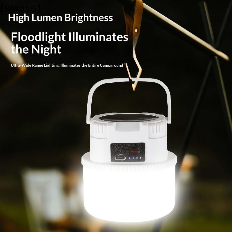  LED Light LED Solar Camping Light USB Rechargeable Ultra Bright Solar Camping Lights Multi Functional Waterproof 1PC【SMQ】 