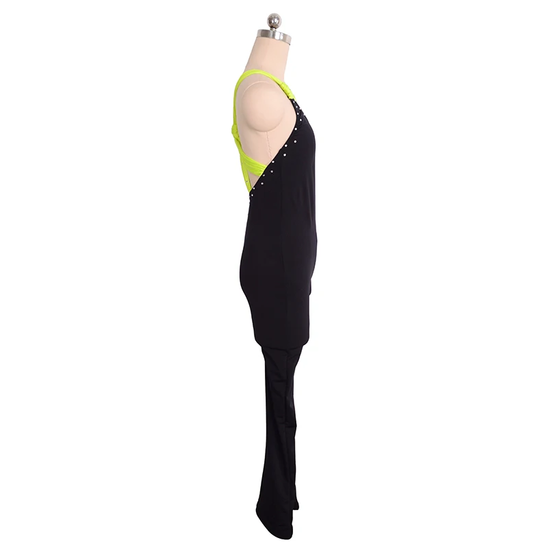 Nasinaya figure skating black girl tights kids one custom woman skating training outfit view 2